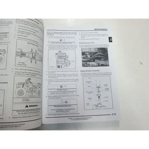 2011 Polaris Sportsman 850 XP EPS X2 TOURING Service Shop Repair Manual NEW